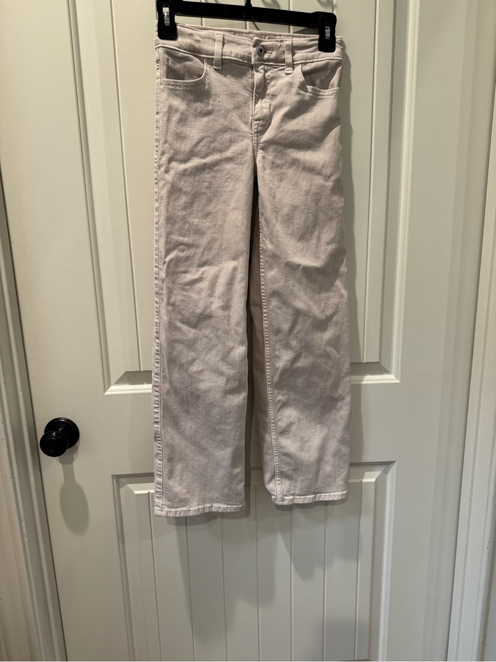 Abercrombie Kids Adjustable Waist Light Wash Straight Leg Jeans Size 10 M